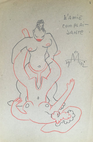 [Dance & Film] Eisenstein, Sergei. (1898–1948) "L'AMIE COMPLAISANTE" - Erotic Drawing