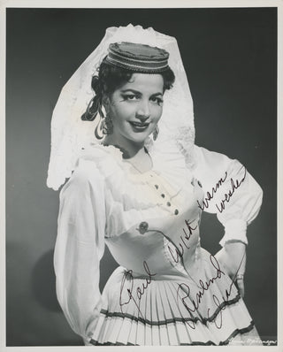 Elias, Rosalind. (1930–2020) "Nabucco," "Martha," "Così fan tutte" and More - Seven Signed Photographs