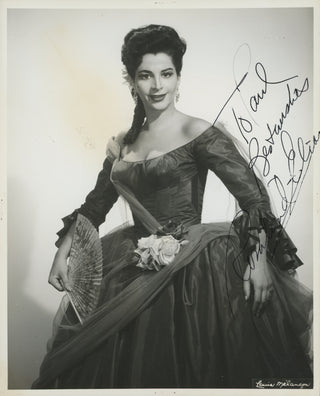 Elias, Rosalind. (1930–2020) "Nabucco," "Martha," "Così fan tutte" and More - Seven Signed Photographs