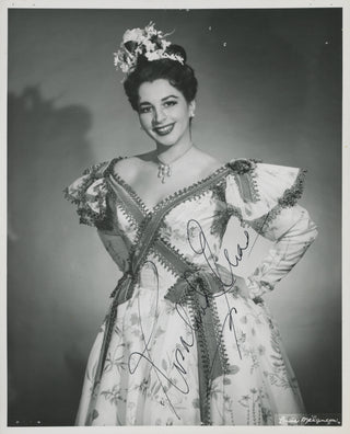 Elias, Rosalind. (1930–2020) "Nabucco," "Martha," "Così fan tutte" and More - Seven Signed Photographs
