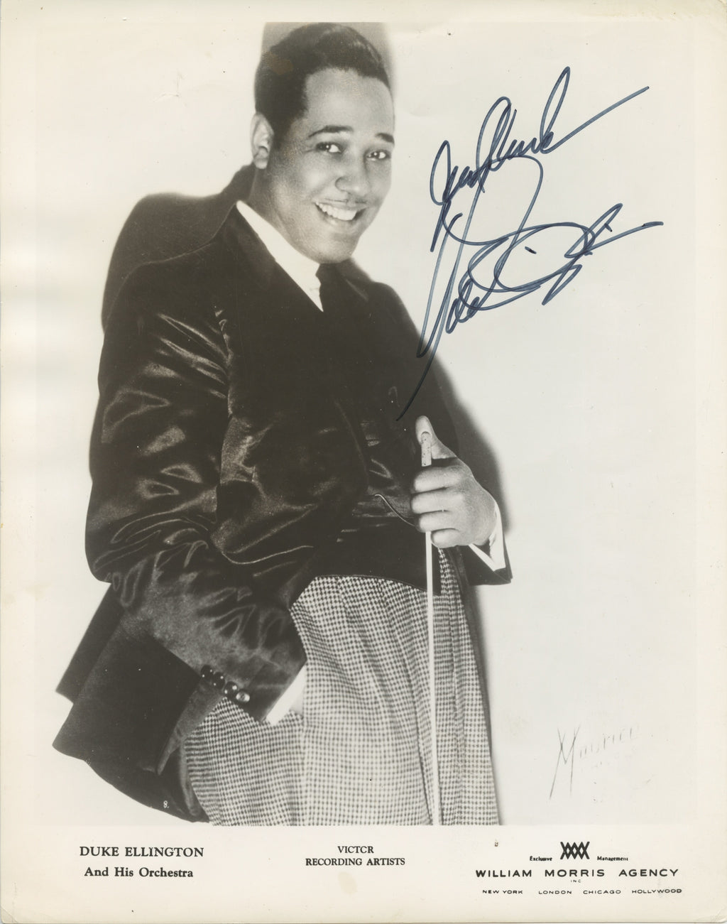Ellington, Duke. (1899-1974) Signed Photograph – Schubertiade Music and ...
