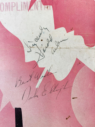 Ellington, Duke. (1899-1974) & Arlen, Harold. (1905–1986) & Waters, Ethel. (1896 - 1977) & Bates, Clayton "Peg Leg". (1907–1998) "Happy as the Day is Long" -  Signed by Arlen, Ellington, Waters, Nicholas Bros, and Bates