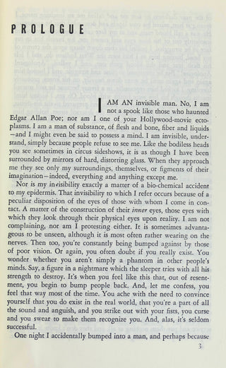 Ellison, Ralph. (1914 - 1994) Invisible Man