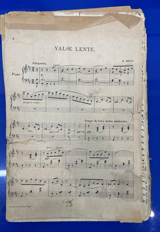 Drigo, Riccardo. (1846 - 1930) [Petipa, Marius. (1818 - 1910)] "Esmeralda. Valse Lente" - Autograph Musical Manuscript