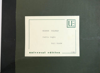 Feldman, Morton. (1926–1987) "Coptic Light" - Full Score