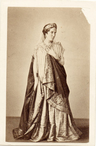 Rachel [Elizabeth-Rachel Félix]. (1821-1858) CDV Photograph as Phèdre