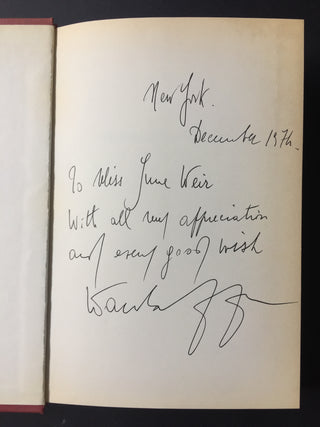 [Ferragamo, Salvatore. (1898–1960)] Ferragamo, Wanda. (b. 1921) "Shoemaker of Dreams" - Signed and Inscribed by Wanda Ferragamo