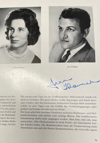 [Opera] Böhm, Karl. (1894–1981) & Thomas, Jess. (1927–1993) & Wiener, Otto. (1911–2000) & Malaniuk, Ira. (1919–2009) & Lipp, Wilma. (1925–2019) & Schmidt-Walter, Karl. (1900–1985) & Lenz, Friedrich. (1927–2015) & Benningsen, Lilian. (1924–2014) Signed pro