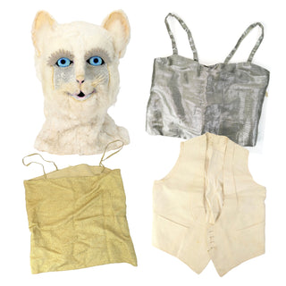 Fini, Leonor. (1907–1996) [ATTRIBUTED TO] Mask and Costume Elements, possibly for "Les Demoiselles de la Nuit" (1948)