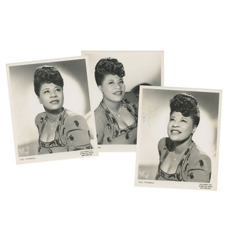 Fitzgerald, Ella. (1917–1996) Trio of Early Publicity Photographs
