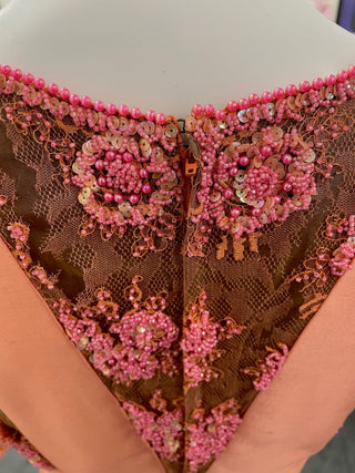 [Fitzgerald, Ella. (1917–1996)] Loper, Don. (1906 - 1972) Pink Beaded Concert Performance Gown