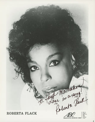 Flack, Roberta. (1937–2025) "Love Is a Song!" - Signed and Inscribed Photograph