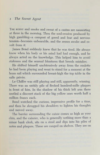 Fleming, Ian. (1908–1964) "Casino Royale: A James Bond Novel"