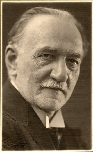 Foerster, Josef Bohuslav. (1859-1951) Portrait Photograph Inscribed "in memory of the opening night of Eva"