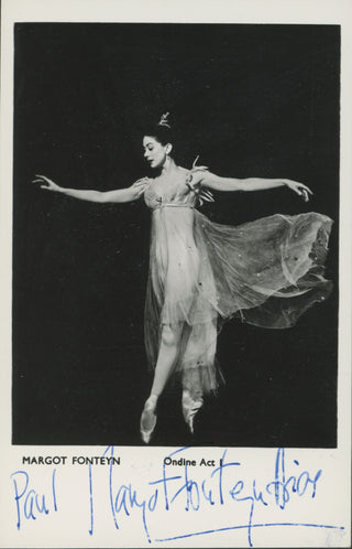 Fonteyn, Margot. (1919–1991) "Ondine" - Signed Photograph in the Title Role