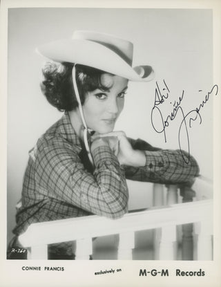 Francis, Connie. (1937–2025) "Hi!" - Signed MGM Records Promotional Photograph