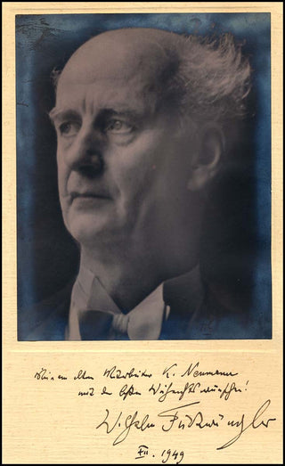 Furtwängler, Wilhelm. (1886-1954) Signed Photograph sending Christmas Wishes