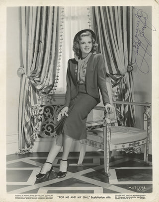 Garland, Judy. (1922–1969) "For Me and My Gal" - Signed Photograph