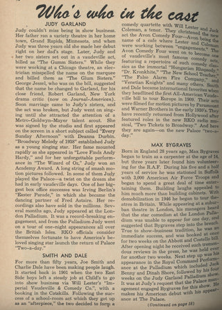 Garland, Judy. (1922–1969) Signed 1951 Palace Theatre Program