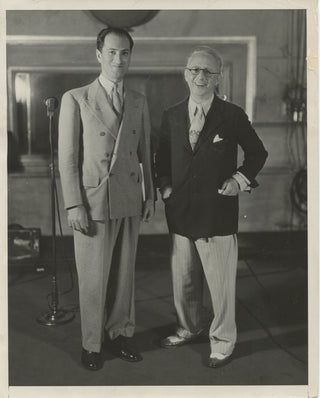 Gershwin, George. (1898–1937) & Kern, Jerome. (1885–1945) Rare Original Photograph