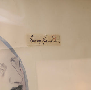 Gershwin, George. (1898–1937) & Gershwin, Ira. (1896–1983) Gershwin Museum Poster- with AUTOGRAPHS FROM BOTH GERSHWIN BROTHERS