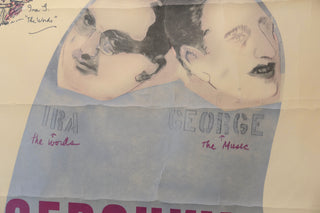 Gershwin, George. (1898–1937) & Gershwin, Ira. (1896–1983) Gershwin Museum Poster- with AUTOGRAPHS FROM BOTH GERSHWIN BROTHERS