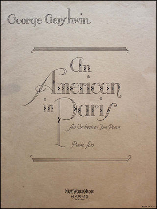 Gershwin, George. (1898–1937) An American in Paris