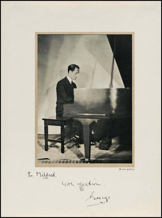 Gershwin, George. (1898–1937) Large Signed Photograph to Mildred Bailey