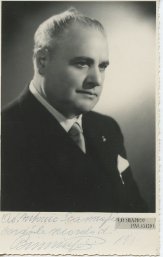 Gigli, Beniamino. (1890-1957) Signed Photograph