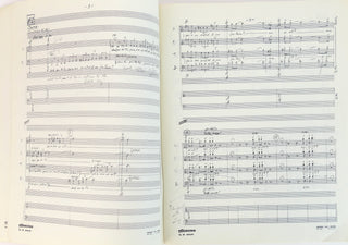 Ginastera, Alberto. (1916–1983) "Turbae" ad Passionem Gregorianam op. 43 - SIGNED SCORE USED IN CLEVELAND ORCHESTRA PERFORMANCES, 1975
