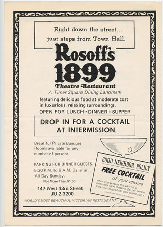 Ginastera, Alberto. (1916–1983) The Composer Speaks - Signed Town Hall Program, 1974, view 4