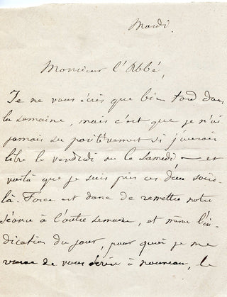 [French Composers and Musicians] [Narcisse GIRARD (1797-1860)] Auber, Boieldieu, Cherubini, Halévy, Isouard, Scribe, Thomas, etc. Important Collection of Letters to the Conductor/Composer Narcisse Girard