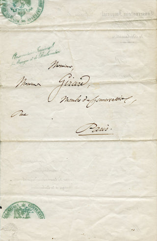 [French Composers and Musicians] [Narcisse GIRARD (1797-1860)] Auber, Boieldieu, Cherubini, Halévy, Isouard, Scribe, Thomas, etc. Important Collection of Letters to the Conductor/Composer Narcisse Girard