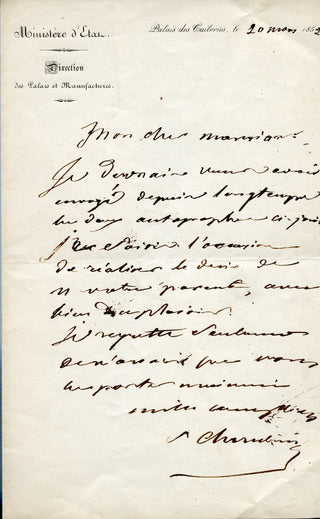 [French Composers and Musicians] [Narcisse GIRARD (1797-1860)] Auber, Boieldieu, Cherubini, Halévy, Isouard, Scribe, Thomas, etc. Important Collection of Letters to the Conductor/Composer Narcisse Girard