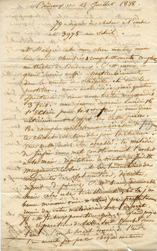 [French Composers and Musicians] [Narcisse GIRARD (1797-1860)] Auber, Boieldieu, Cherubini, Halévy, Isouard, Scribe, Thomas, etc. Important Collection of Letters to the Conductor/Composer Narcisse Girard
