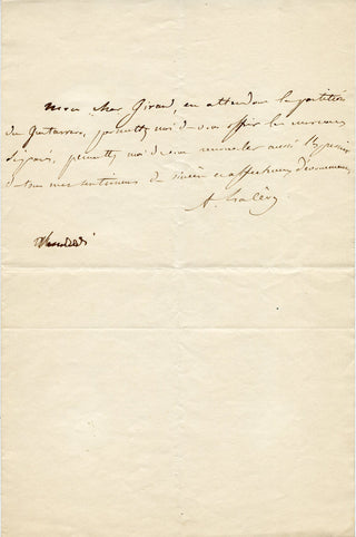 [French Composers and Musicians] [Narcisse GIRARD (1797-1860)] Auber, Boieldieu, Cherubini, Halévy, Isouard, Scribe, Thomas, etc. Important Collection of Letters to the Conductor/Composer Narcisse Girard
