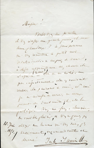 [French Composers and Musicians] [Narcisse GIRARD (1797-1860)] Auber, Boieldieu, Cherubini, Halévy, Isouard, Scribe, Thomas, etc. Important Collection of Letters to the Conductor/Composer Narcisse Girard