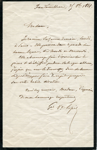 [French Composers and Musicians] [Narcisse GIRARD (1797-1860)] Auber, Boieldieu, Cherubini, Halévy, Isouard, Scribe, Thomas, etc. Important Collection of Letters to the Conductor/Composer Narcisse Girard