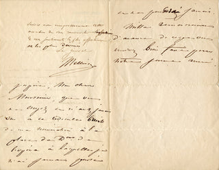 [French Composers and Musicians] [Narcisse GIRARD (1797-1860)] Auber, Boieldieu, Cherubini, Halévy, Isouard, Scribe, Thomas, etc. Important Collection of Letters to the Conductor/Composer Narcisse Girard