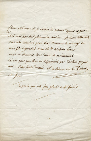 [French Composers and Musicians] [Narcisse GIRARD (1797-1860)] Auber, Boieldieu, Cherubini, Halévy, Isouard, Scribe, Thomas, etc. Important Collection of Letters to the Conductor/Composer Narcisse Girard