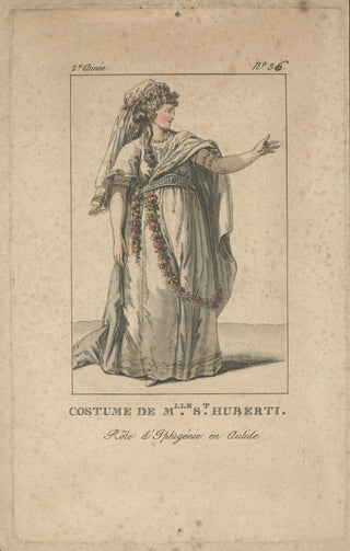 [Gluck, Cristoph Willibald. (1714–1787)] [Saint-Hubert, Antoinette. (1756–1812)] Two Engravings from "Iphigénie en Aulide"