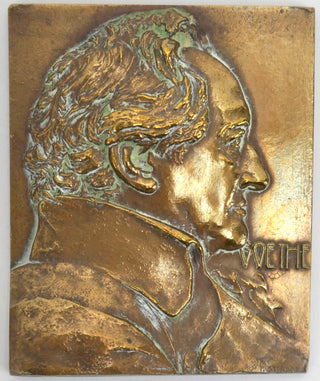 Goethe, Johann Wolfgang von. (1749-1832) [Stiasny, Franz. (1881–1941)] Relief Portrait Medal