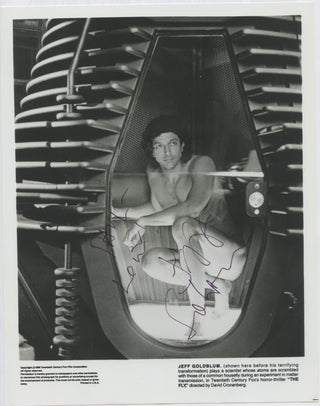 Goldblum, Jeff. (b. 1952) "The Fly" – Signed Photograph