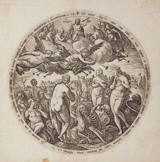 Goltzius, Hendrick. (1558–1617) Die Auferstehung der Toten [The Resurrection of the Dead] - Original Engraving