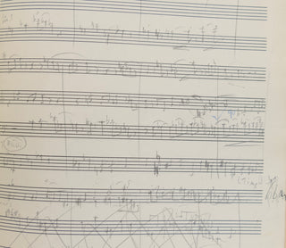 Gould, Morton. (1913 - 1996)  [Mitropoulos, Dimitri. (1896–1960)] "Sketches of revised last movement of 3rd Symphony" - Autograph Musical Manuscript