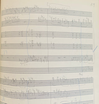 Gould, Morton. (1913 - 1996)  [Mitropoulos, Dimitri. (1896–1960)] "Sketches of revised last movement of 3rd Symphony" - Autograph Musical Manuscript