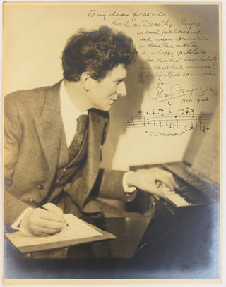 Grainger, Percy. (1882–1961) Inscribed Photograph with "The Warriors" AMQS