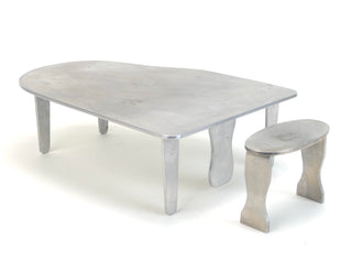 [Piano] Grand Piano Brushed Aluminum Sculpture, ca. 1930s