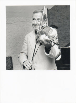 Grappelli, Stephane. (1908-1997) [Chenz, pseudonym of Jacques Chenard. (1934 - 1991)] Original Photograph with Violin, 1958