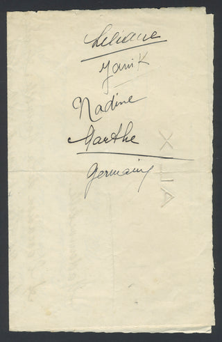 Madame Grès. (1903–1993) Typed Letter Signed to Jacques Chirac